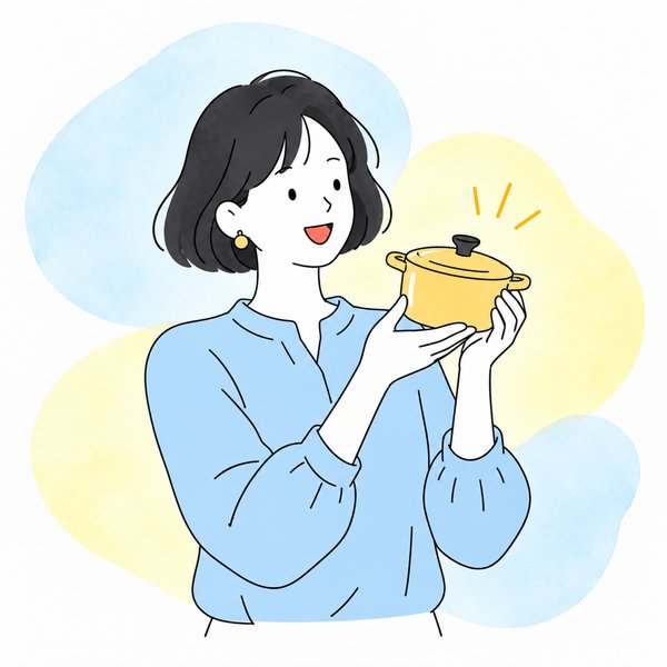 お気に入りのキッチン用品で過ごす暮らしのイメージ